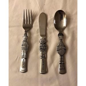 SESAME STREET Vintage 3 Pc Child's Set Gorham Stainless Unused Flatware Muppets